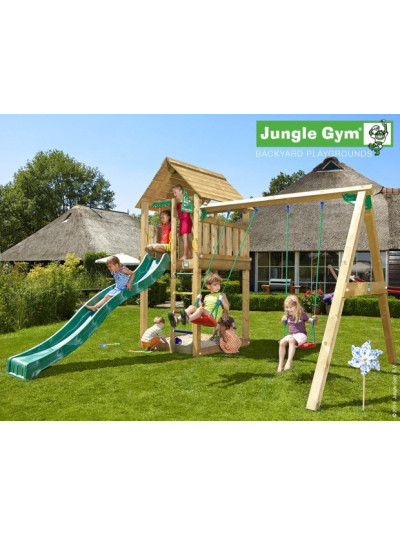 Игровая площадка Джангл Кабин с качелями